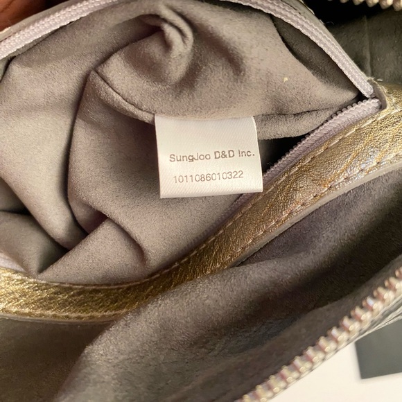 MCM Black Canvas, Snakeskin Embossed and Leather Princess Lion Boston Bag - Picture 5 of 12